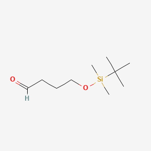 4-((tert-Butyldimethylsilyl)oxy)butanal chemical structure (CAS 87184-81-4)