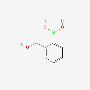 (2-(Hydroxymethyl)phenyl)boronic acid chemical structure (CAS 87199-14-2)