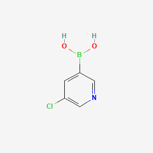 (5-Chloropyridin-3-yl)boronic acid chemical structure (CAS 872041-85-5)