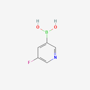 (5-Fluoropyridin-3-yl)boronic acid chemical structure (CAS 872041-86-6)