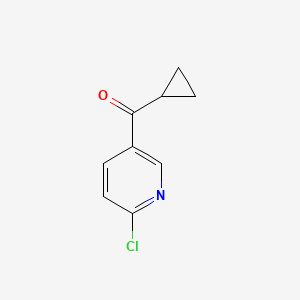 (6-Chloropyridin-3-yl)(cyclopropyl)methanone chemical structure (CAS 872088-06-7)