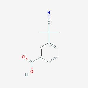 3-(2-Cyanopropan-2-yl)benzoic acid chemical structure (CAS 872091-00-4)