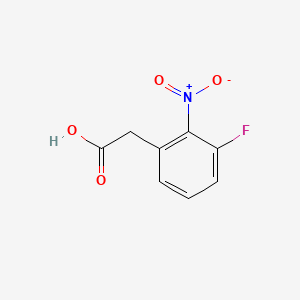 2-(3-Fluoro-2-nitrophenyl)acetic acid chemical structure (CAS 872141-25-8)