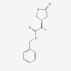 (S)-Benzyl (5-oxotetrahydrofuran-3-yl)carbamate chemical structure (CAS 87219-29-2)