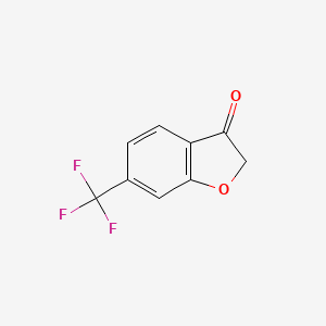 6-(Trifluoromethyl)benzofuran-3(2H)-one chemical structure (CAS 872191-30-5)