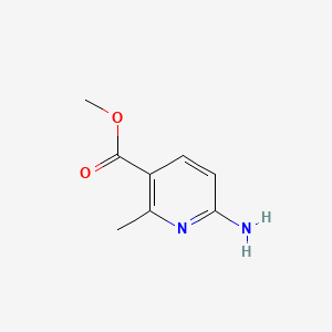 Methyl 6-amino-2-methylnicotinate chemical structure (CAS 872355-52-7)