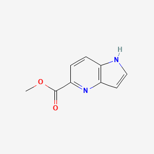 Methyl 1H-pyrrolo[3,2-b]pyridine-5-carboxylate chemical structure (CAS 872355-63-0)
