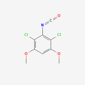 2,4-Dichloro-3-isocyanato-1,5-dimethoxybenzene chemical structure (CAS 872511-32-5)