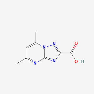 5,7-Dimethyl-[1,2,4]triazolo[1,5-a]pyrimidine-2-carboxylic acid chemical structure (CAS 87253-62-1)