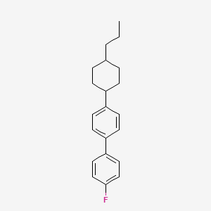 4-Fluoro-4'-(trans-4-propylcyclohexyl)-1,1'-biphenyl chemical structure (CAS 87260-24-0)
