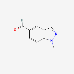 1-Methyl-1H-indazole-5-carbaldehyde chemical structure (CAS 872607-89-1)