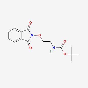 tert-Butyl (2-((1,3-dioxoisoindolin-2-yl)oxy)ethyl)carbamate chemical structure (CAS 87276-51-5)