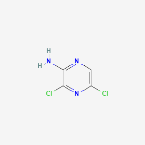 2-Amino-3,5-dichloropyrazine chemical structure (CAS 873-42-7)