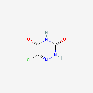 6-Chloro-1,2,4-triazine-3,5(2H,4H)-dione chemical structure (CAS 873-44-9)