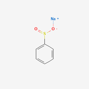 Sodium benzenesulfinate chemical structure (CAS 873-55-2)
