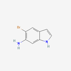 5-Bromo-1H-indol-6-amine chemical structure (CAS 873055-33-5)