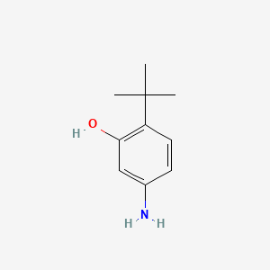 5-Amino-2-(tert-butyl)phenol chemical structure (CAS 873055-35-7)