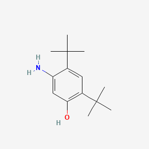 5-Amino-2,4-di-tert-butylphenol chemical structure (CAS 873055-58-4)
