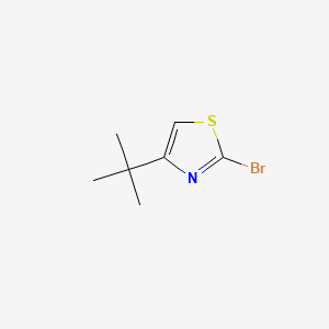 2-Bromo-4-(tert-butyl)thiazole chemical structure (CAS 873075-54-8)