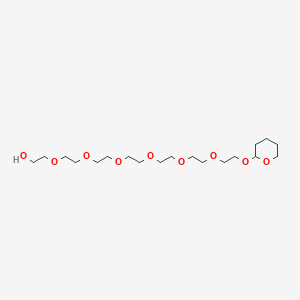 20-((Tetrahydro-2H-pyran-2-yl)oxy)-3,6,9,12,15,18-hexaoxaicosan-1-ol chemical structure (CAS 873110-21-5)