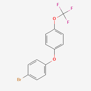 1-Bromo-4-[4-(trifluoromethoxy)phenoxy]benzene chemical structure (CAS 873203-36-2)