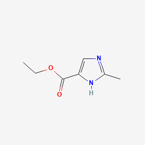 Ethyl 2-methyl-1H-imidazole-4-carboxylate chemical structure (CAS 87326-25-8)