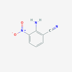 2-Amino-3-nitrobenzonitrile chemical structure (CAS 87331-46-2)
