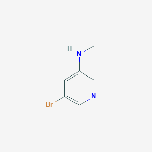 5-Bromo-N-methylpyridin-3-amine chemical structure (CAS 873383-06-3)