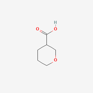 Tetrahydro-2H-pyran-3-carboxylic acid chemical structure (CAS 873397-34-3)