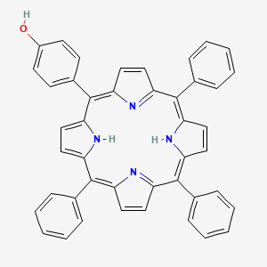 4-(10,15,20-Triphenylporphyrin-5-yl)phenol chemical structure (CAS 87345-22-0)