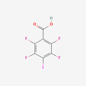 2,3,5,6-Tetrafluoro-4-iodobenzoic acid chemical structure (CAS 873536-93-7)
