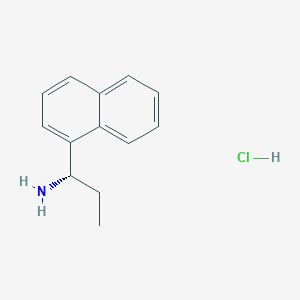 (S)-1-(Naphthalen-1-yl)propan-1-amine hydrochloride chemical structure (CAS 873893-96-0)