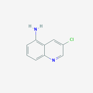3-Chloroquinolin-5-amine chemical structure (CAS 873969-81-4)