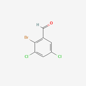 2-Bromo-3,5-dichlorobenzaldehyde chemical structure (CAS 873983-89-2)