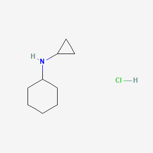 N-Cyclopropylcyclohexanamine hydrochloride chemical structure (CAS 874-64-6)