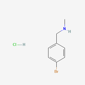 N-Methyl-4-bromobenzylamine Hydrochloride chemical structure (CAS 874-73-7)