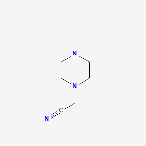 2-(4-Methylpiperazin-1-yl)acetonitrile chemical structure (CAS 874-77-1)
