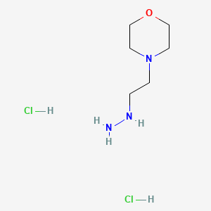 4-(2-Hydrazinylethyl)morpholine dihydrochloride chemical structure (CAS 874-82-8)