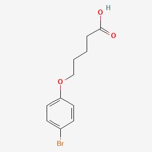 5-(4-Bromophenoxy)pentanoic acid chemical structure (CAS 87411-38-9)