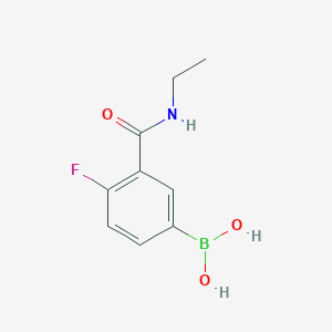 (3-(Ethylcarbamoyl)-4-fluorophenyl)boronic acid chemical structure (CAS 874219-20-2)