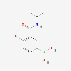 (4-Fluoro-3-(isopropylcarbamoyl)phenyl)boronic acid chemical structure (CAS 874219-21-3)