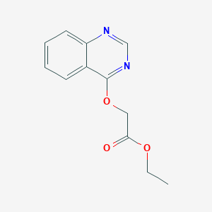 Ethyl 2-(quinazolin-4-yloxy)acetate chemical structure (CAS 874271-15-5)