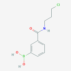 (3-((3-Chloropropyl)carbamoyl)phenyl)boronic acid chemical structure (CAS 874288-10-5)