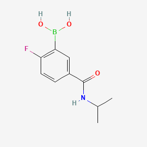 (2-Fluoro-5-(isopropylcarbamoyl)phenyl)boronic acid chemical structure (CAS 874289-49-3)