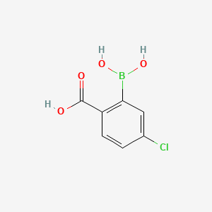 2-Borono-4-chlorobenzoic acid chemical structure (CAS 874290-67-2)