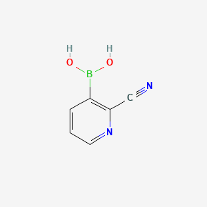(2-Cyanopyridin-3-yl)boronic acid chemical structure (CAS 874290-88-7)