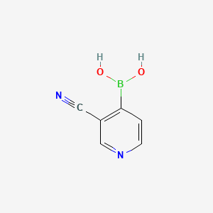 (3-Cyanopyridin-4-yl)boronic acid chemical structure (CAS 874290-89-8)