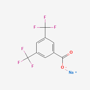 Sodium 3,5-bis(trifluoromethyl)benzoate chemical structure (CAS 87441-96-1)