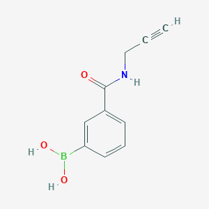 [3-(2-Propyn-1-ylcarbamoyl)phenyl]boronic acid chemical structure (CAS 874459-94-6)