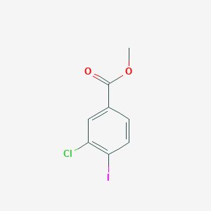 Methyl 3-chloro-4-iodobenzoate chemical structure (CAS 874569-39-8)